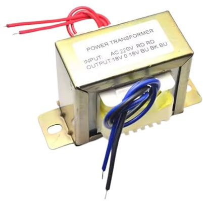 QUR Transformateur de Puissance Double AC 18 V 50 W EI Transformateur 220 V en Option pour Préamplificateur 2.1 Amplificateur Carte de Tonalité