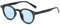 Gafas de sol vintage unisex, 1 par de gafas de sol redondas retro para hombres y mujeres, gafas teñidas vintage clásicas de moda, para hombres y mujeres, multicolor, azul