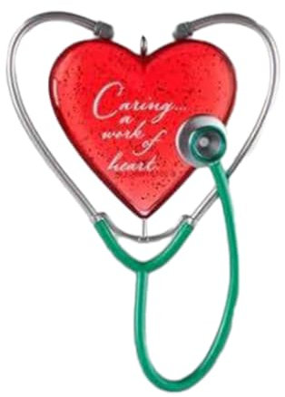 Zdprkqzvz Weihnachtsbaumschmuck Festliche Heimdekoration Herz Stethoskop Hängeornament Weihnachtsbaum Anhänger