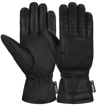 Reusch Sense sehr warme, Winddichte und atmungsaktive Unisex Multisporthandschuhe Outdoorhandschuhe für Damen und Herren mit hochwertigem Vollleder für Langlebigkeit