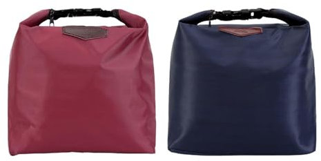 2 Stück Wärmeisolationstasche, Wasserdichte Lunchtasche, Tragbare Lunchbox-Tasche, Outdoor-Picknicktasche, Modische Wärmeisolationstasche, Outdoor-Reisezubehör