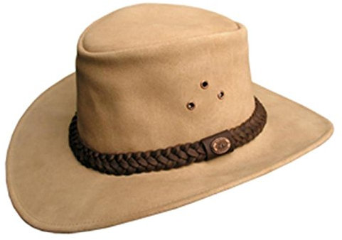 Outbacker Wildleder Cowboy-Hut für Kinder mit hohem UV Schutz, Größe 54-55 cm