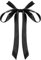 Telooco Fliege Schwarz Krawatte Schwarze Tie zum Selberbinden Krawatten für Herren Damen Fliege Schwarzes Band Selbstbindende Krawatte für Uniform T-Shirt Cosplay Hochzeit Party Zubehör