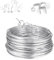 TECHZOCO Filo di ferro galvanizzato, filo floreale, filo di artigianato, rotolo di filo di acciaio plastificato, filo di legatura flessibile, filo fai da te (1,2 mm, 20 metri)
