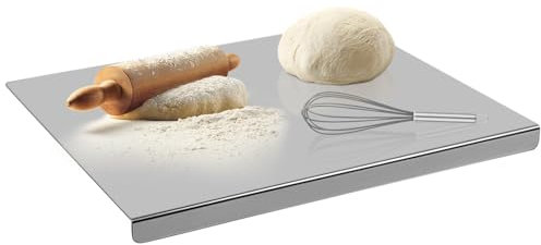 Chopping Board,Stainless Steel Chopping Board Large-Sized Kitchen Cutting Boards for Meat, Fruits,Vegetables,Bread and Baking Pastry (40 x 30cm/15.7 x 11.8 in)