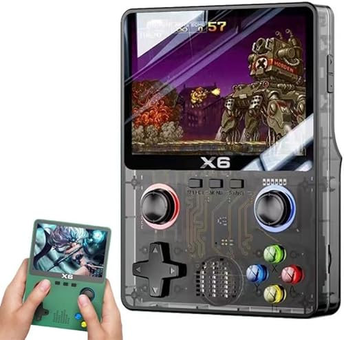 Consola de juegos portátil de más de 20000, consola de juegos portátil retro de mano, consola retro Blast 20000+ para dos jugadores, consola de videojuegos, mini consola de juegos HD (E)