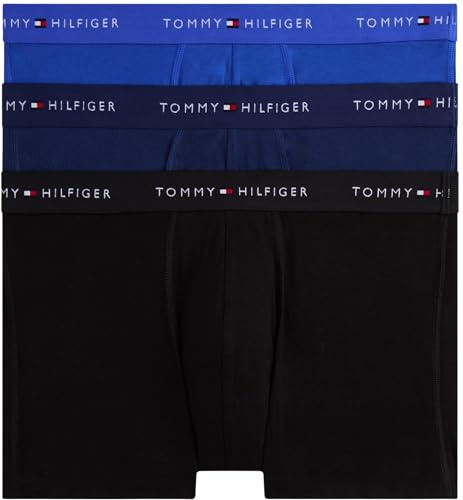 Tommy Hilfiger Men’s 3 Pack Trunks with Logo Waistband