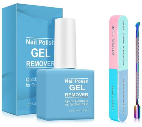Nail Polish Remover, Gel Nail Polish Remover, Professional Removes Soak-Off Gel Nail Polish and UV Art Nail Lacquer, Don't Hurt Your Nails