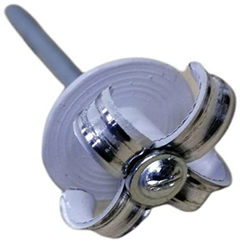 5000 rivetti a fiore ad ala larga bianchi, 4 x 16 mm.
