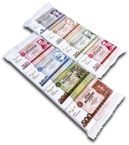 2 er Pack DDR Geld Vollmilch Schokolade 2 x 60 g (8x15g Täfelchen)