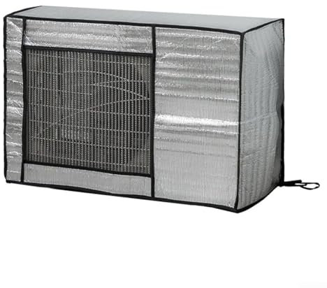 Protection durable avec housse imperméable en aluminium pour climatiseur contre les éléments (105 x 40 x 75 cm)