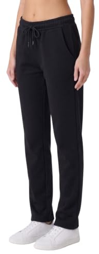 COMEOR Jogginghose Damen-Baumwolle Sporthose Lang - Sweatpants Frauen Freizeithose - Lockere Laufhosen Jogger - High Waist Trainingshose Geradem Bein Hose mit elastischem Bund und Taschen Yogahose