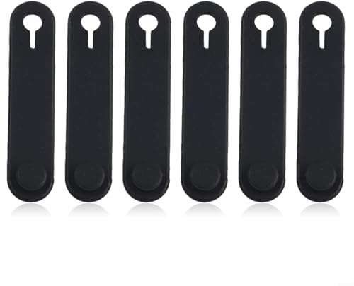 Zilimontt Confezione da 6 fascette di fissaggio in gomma per telaio moto, anti-indurimento, cavi di cablaggio 64 mm x 14 mm, elastici neri per elementi di fissaggio