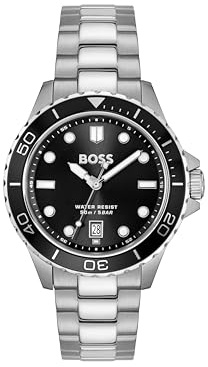 BOSS Uhr mit DREI-Zeiger-Quarzwerk für Herren Kollektion TROPER Sport - Erhältlich aus Edelstahl oder Silikonarmband