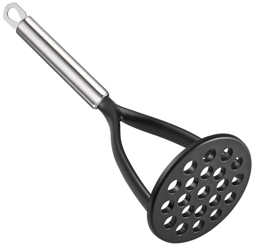TENTA KITCHEN Good Grips: schiacciapatate, pressa e frullino in nylon, adatto a pentole antiaderenti. Questo utensile da cucina è robusto, resistente e facile da usare (nero)