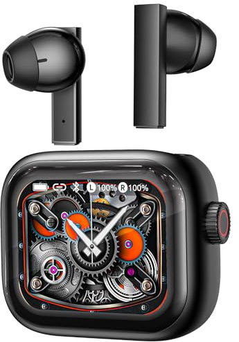 NE40 Auriculares Traductor con IA: Traducción en Tiempo Real de 134 Idiomas y 9 Modos - Auriculares Bluetooth 6.0 con Rueda de Control, IPX5 Impermeables, 48H Batería para Viajes, Negocios y Estudio