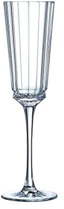 CRISTAL D'ARQUES 7501613 Bte de 6 Flutes 17 CL, Cristallin, Transparent, 23,1 x 15,6 x 24,4 cm