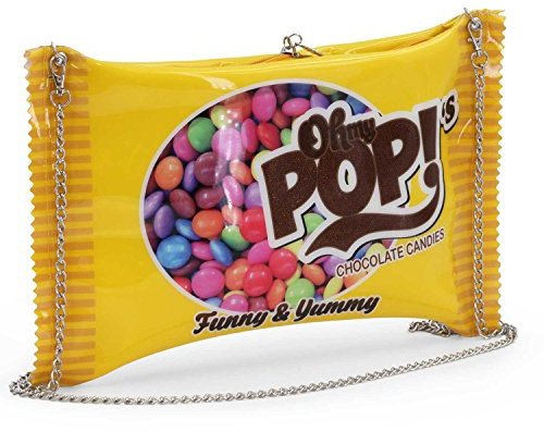 Oh My Pop! Mädchen Chococandy Stofftasche, Gelb (Yellow)