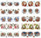 Ideen mit Herz Transparent-Sticker, 10 Bogen à 10cm x 30cm | Bunte Aufkleber zum Basteln & Dekorieren (Der Nikolaus kommt)