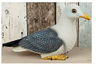Deko Figur sitzende Möwe ca. 25 x 15 x 9cm groß Polyresin Gartendeko