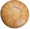 Poufs&Pillows Premium XL Echtleder Pouf - Handgefertigt - gefüllt geliefert - Ottoman Sitzsack Fußhocker (Natürliche)