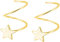 SLUYNZ 925 Sterling Silber Mode Ohrringe Stern Ohrringe für Frauen Damen Piercing Wickelohrringe… (C-Gold Plated)