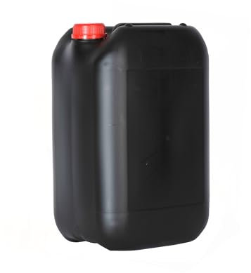 Garrafa 25 Litros Negra Boca ancha ADR Homologada Agua Gasolina Resistente Químicos Furgoneta Camper Camping Aire acondicionado liquidos acidos deposito homologacion transporte productos peligrosos