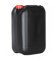 Garrafa 25 Litros Negra Boca ancha ADR Homologada Agua Gasolina Resistente Químicos Furgoneta Camper Camping Aire acondicionado liquidos acidos deposito homologacion transporte productos peligrosos