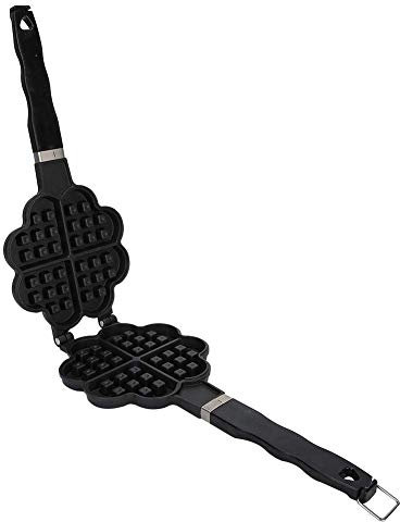 Atyhao Heart Shaped DIY Waffle Maker Waffle Cake Mold Baking Tray Household Baking Accessories for Gas Waffle Irons