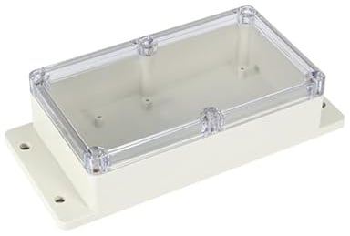 Wasserdicht Abzweigdose, ABS Elektrische Projektbox Gehäuse Instrumentenkoffer DIY für elektronische Projekte, Netzteile (158 * 90 * 46mm Transparent)