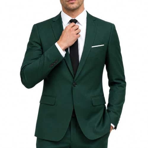 Allthemen Blazer da Uomo Slim Fit Formale Giacca da Abito One Button Monopetto Casual Tuxedo Suit Giacche Smart Blazer
