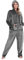 CityComfort Jumpsuit Damen Kuschelig Fleece Einteiler Schlafanzug Onesie Damen S-XL (Anthrazit, L)