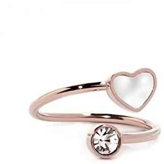 Anello Marlù 15AN010RW-S cuore madre perla pvd oro rosa