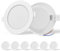 Aigostar Foco empotrable led techo,Iluminacion 9W equivalente 72W, Downlight Led Techo Redondo, 6500K Luz blanca fria, Ojos de buey de led, Ф118-128mm, 6 pack