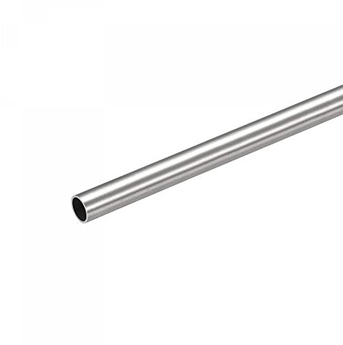 sourcing map 316 Edelstahl Rohr 6mm Außendurchmesser, Nahtlose Gerade Rundrohr 0,5mm Wandstärke, Runde Edelstahlrohr 300mm Länge, Industrie Präzision Metallrohr für Geländer Handläufe Basteln