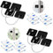 4 Piezas Cerradura para Puerta de Frigorífico, Candado para Nevera con Llaves, Candados para Frigorificos de Niños y Bebés, Cerradura Nevera, para Armarios, Neveras y Congeladores, Negro