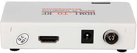 Convertisseur HDMI vers RF, Prise en 480I 480P5 76I 576P 720P 720I 1080I 1080P convertisseur coaxial modulateur RF HDMI, Adaptateur d'entrée Audio vidéo numérique, pour