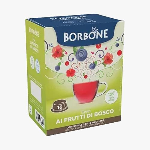 Caffè Borbone 96 Capsule Compatibili con Lavazza a Modo Mio Tisana ai Frutti di Bosco - l' Emporio del Caffè