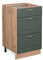 Vicco Mueble bajo de Cocina Fame-Line, Verde Dorado Casa de Campo/Roble Dorado, 50 cm sin encimera