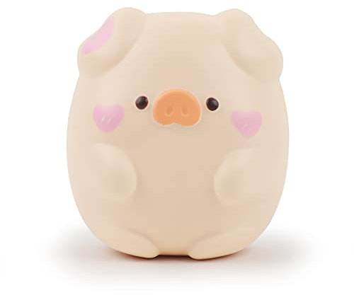 Anboor 10,9 cm Squishiespielzeug, Schwein, schüchterndes Schwein, Kawaii, Squishy, Tiere, Spielzeug, weich, steigend, Schwein, Squish, Stressabbau, für Kinder und Erwachsene