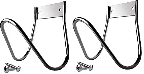 2 Stück Wasserschlauch Wandhalter, Schlauch Aufhänger Edelstahl, Schlauchhalter, Gartenschlauch Haken, Gartenschlauch Aufhänger, Robuster Schlauchhalter, Für Wasserschläuche, Verlängerungskabel