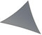 Toboli Vela ombreggiante triangolare 5x5x7m, grigio, traspirante, Parasole per giardino terrazzo