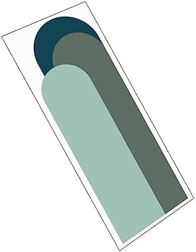 OSALADI Wandaufkleber Bogen-Wandtattoo Moderne Geometrische Form Zum Abziehen Und Aufkleben Selbstklebender Abnehmbarer Aufkleber Boho-Wanddekor Für Wohnzimmer 140 X 52 Cm Wandtattoo