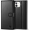 Kuafcase Handyhülle für iPhone 12 Hülle iPhone 12 Pro Hülle Leder Klapphülle Brieftasche Kartenfach Ständer Magnet Handytasche Case Schutzhülle für iPhone 12/12 Pro (6,1 Zoll) - Schwarz