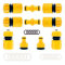 YAAVAAW Lot de 10 Raccord Tuyau D'arrosage 1/2 13mm,Kit de Raccordement de Robinet Tuyau de Jardin -Connexion Rapide 1/2,Double Mâle,Connecteur femelle Premium 1/2-3/4,Joint de Réparation de Tuyau