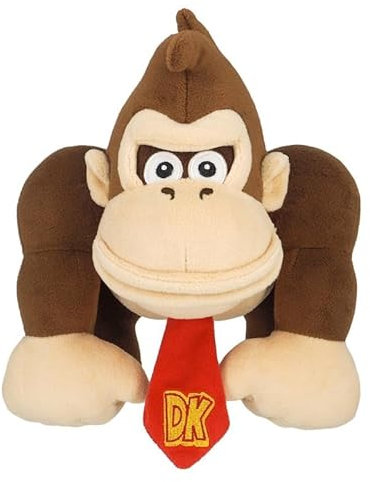 Together Plus 11393 Nintendo Super Mario Plüsch Donkey Kong, 20 cm, Braun
