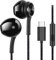 GUUVOR USB C Headphones, Type C In-Ear Earphones, Magnetic Wired Earbuds with Microphone, Noise Isolation, for iPhone 15 Pro, iPad Pro, Huawei, Samsung, Xiaomi with Type-C Interface - Black