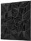 NOVECRAFTO Diamond Prestige Effect 3D Wall Panels - 12 Sheets 3 sqm | 32.29 sqf Interior Cladding Panels Set | 3D Wall Tiles Diamond Prestige Design in Matt Black - Each Panel Size 19.6 x 19.6
