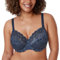 DELIMIRA Donna Reggiseno con Ferretto Taglie Forti Pizzo Senza Imbottito Sostegno Sargassi 3C