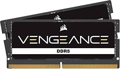 CORSAIR VENGEANCE SODIMM DDR5 RAM 32GB (2x16GB) 5200MHz C44-44-44-84 1.10V Intel XMP 3.0 Memoria per Laptop – Nero (CMSX32GX5M2A5200C44)